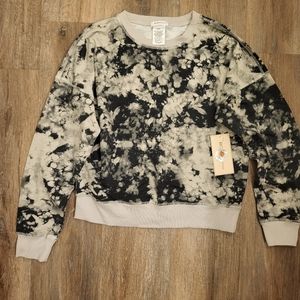 BCBGGeneration Sweatshirt Dark Grey  Tie Dyed Size Medium